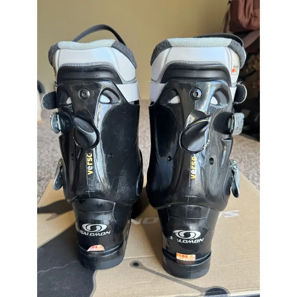 Salomon Verse W Women’s Ski Boots Size 24.0 Size 6.5 Black Gray Thermicfit EUC